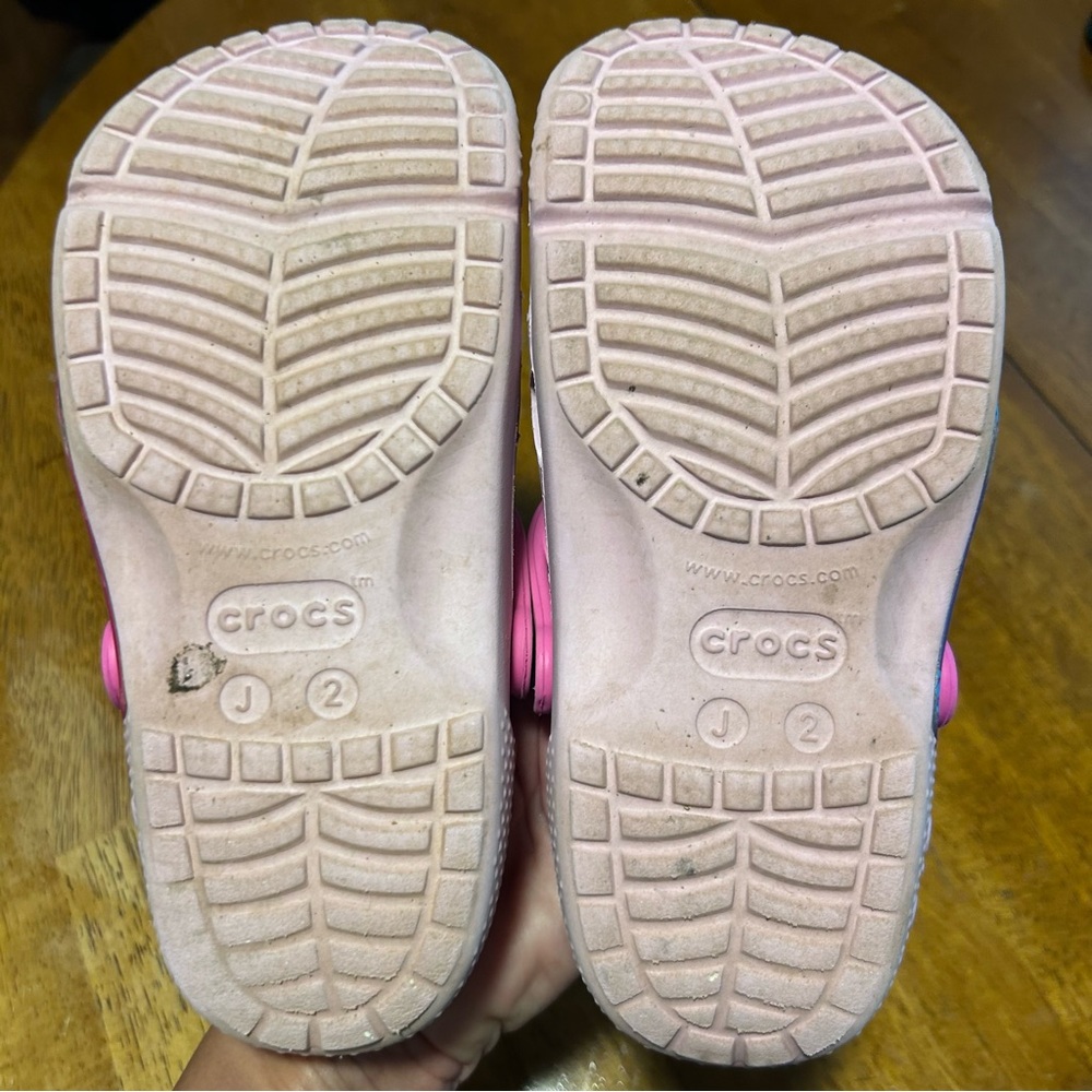 CROCS Paw Patrol Light Pink Skye & Everest | Big Girl Size 2 - Picture 8 of 9